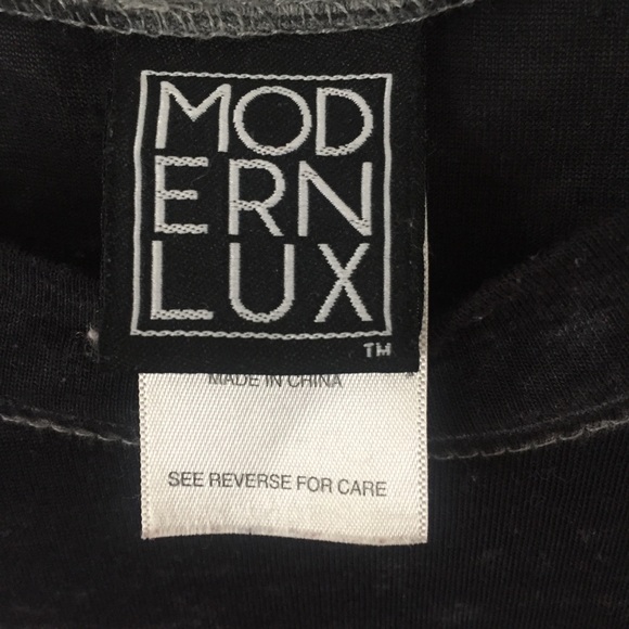 MODERN LUX Peace Sign Graphic Tee Black Hamsa M - Picture 3 of 7